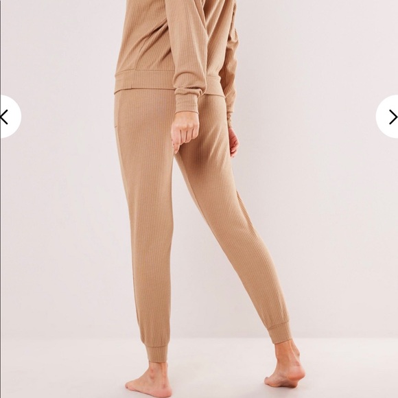 Camel Rib Soft Touch Loungewear Set - Picture 4 of 5